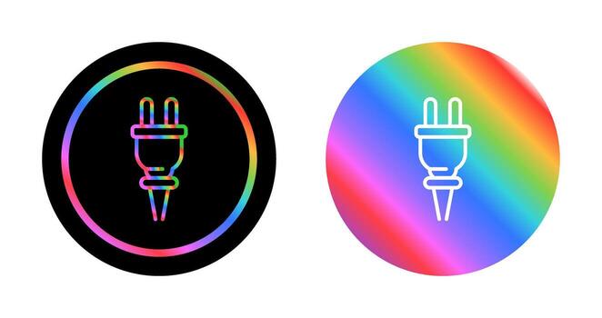 icono de vector de enchufe