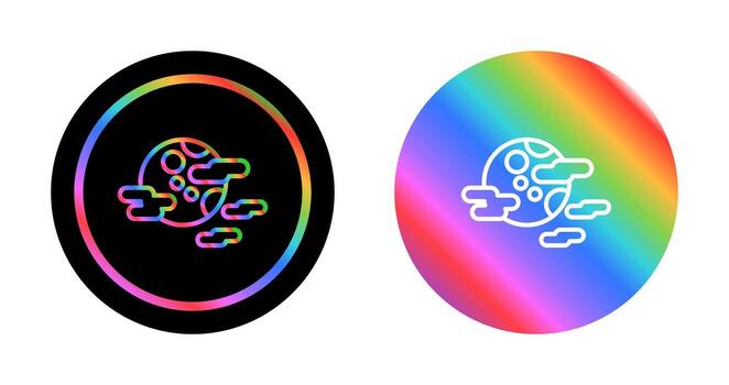 Cloudy Night Vector Icon