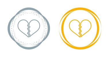 Broken Heart Vector Icon