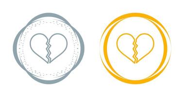 Broken Heart Vector Icon