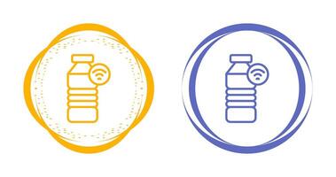 Fitness Smart Water Bottle Vector Icon