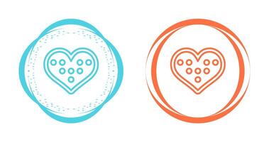 Chocolates in heart Box Vector Icon