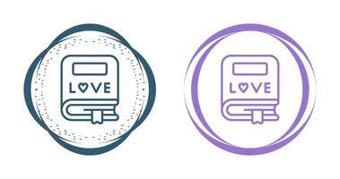 Romantic Bookmark Vector Icon