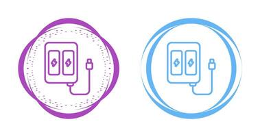 apoyo teléfono cargador vector icono