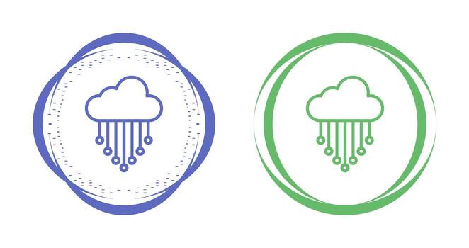 nube integración vector icono