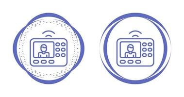 intercomunicador sistema vector icono