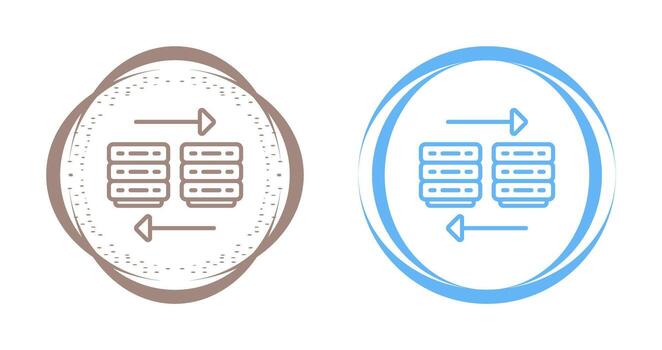 nube migración vector icono