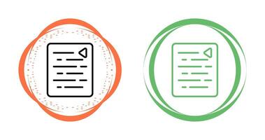 Document Outdent Vector Icon