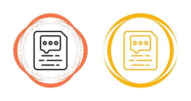 Document Insert Comment Vector Icon