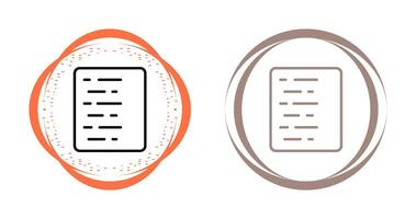 Document Align Left Vector Icon