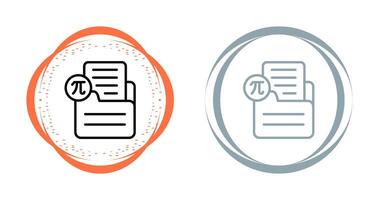 Document Insert Formula Vector Icon