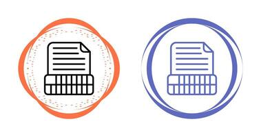 Document Insert Table Vector Icon