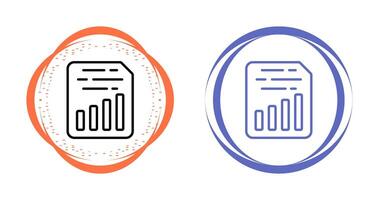 Document Insert Chart Vector Icon