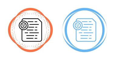 Document Insert Emoji Vector Icon