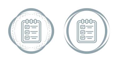 Memo pad with checklist Vector Icon