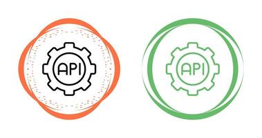 icono de vector de api