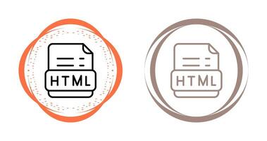 icono de vector html