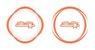 Open Book with Bookmark Vector Icon