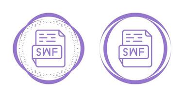 icono de vector de swf