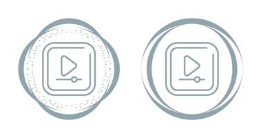 Video Play Square Vector Icon