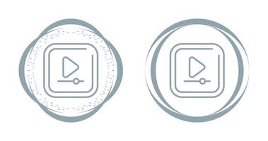 Video Play Square Vector Icon