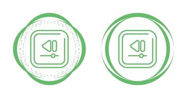 Video Rewind Square Vector Icon