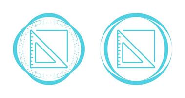 Triangular Ruler Vector Icon