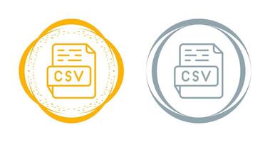 icono de vector csv