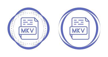 icono de vector mkv