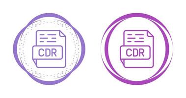 icono de vector de cdr