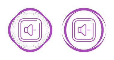 Volume Down Square Vector Icon
