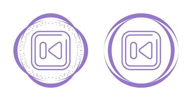 Previous Track Square Vector Icon