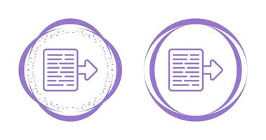 Document Export Vector Icon