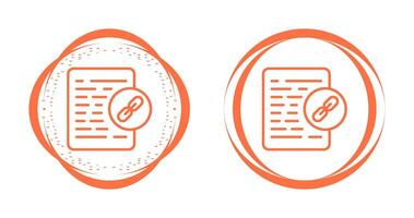 Document Link Vector Icon
