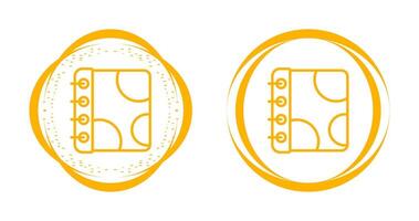 Notebook with Decorative Vector Icon