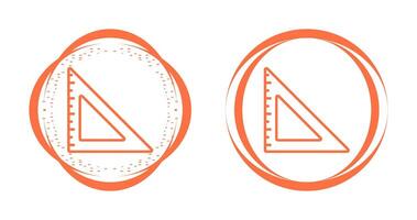 Triangular Ruler Vector Icon