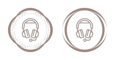 Headphones with Microphone Vector Icon