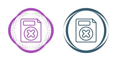Delete Button Vector Icon