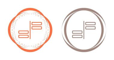Horizontal Alignment Vector Icon