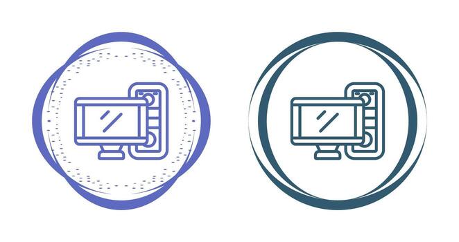 icono de vector de computadora