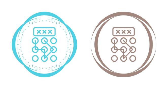 Pattern Lock Vector Icon