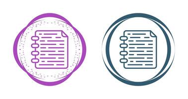Note Page Vector Icon