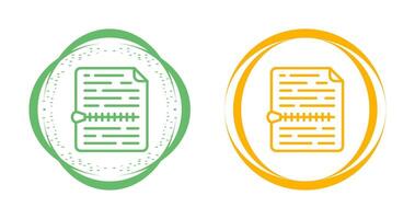Zip File Vector Icon