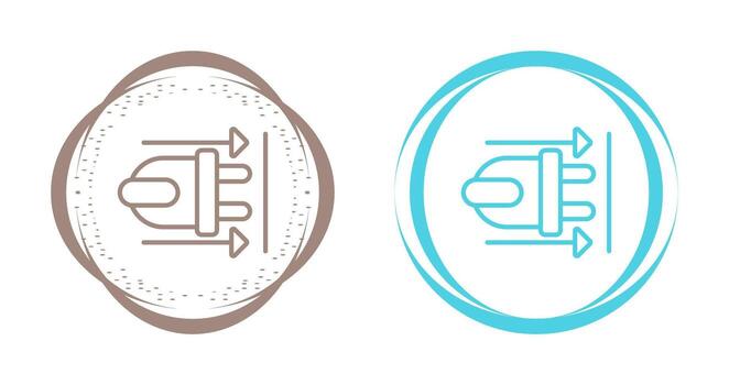 icono de vector de enchufe