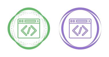 icono de vector de codificación