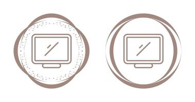 icono de vector de computadora de escritorio