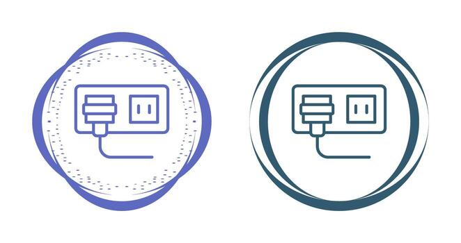 icono de vector de enchufe