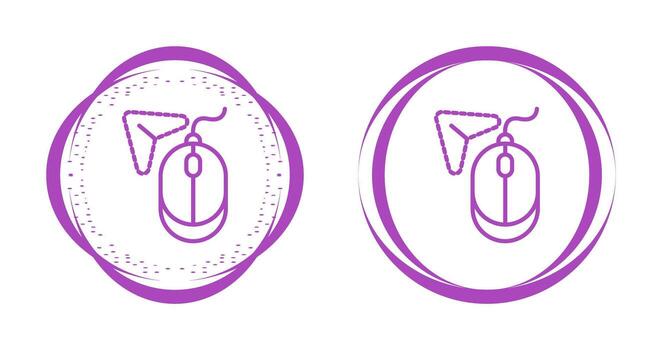 haga clic en icono vectorial vector