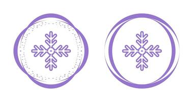 icono de vector de copo de nieve