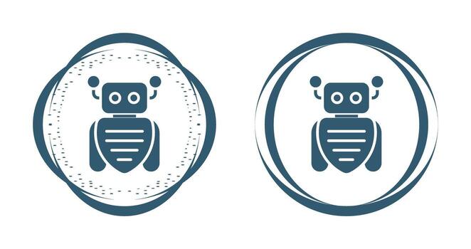 icono de vector de asistente de robot